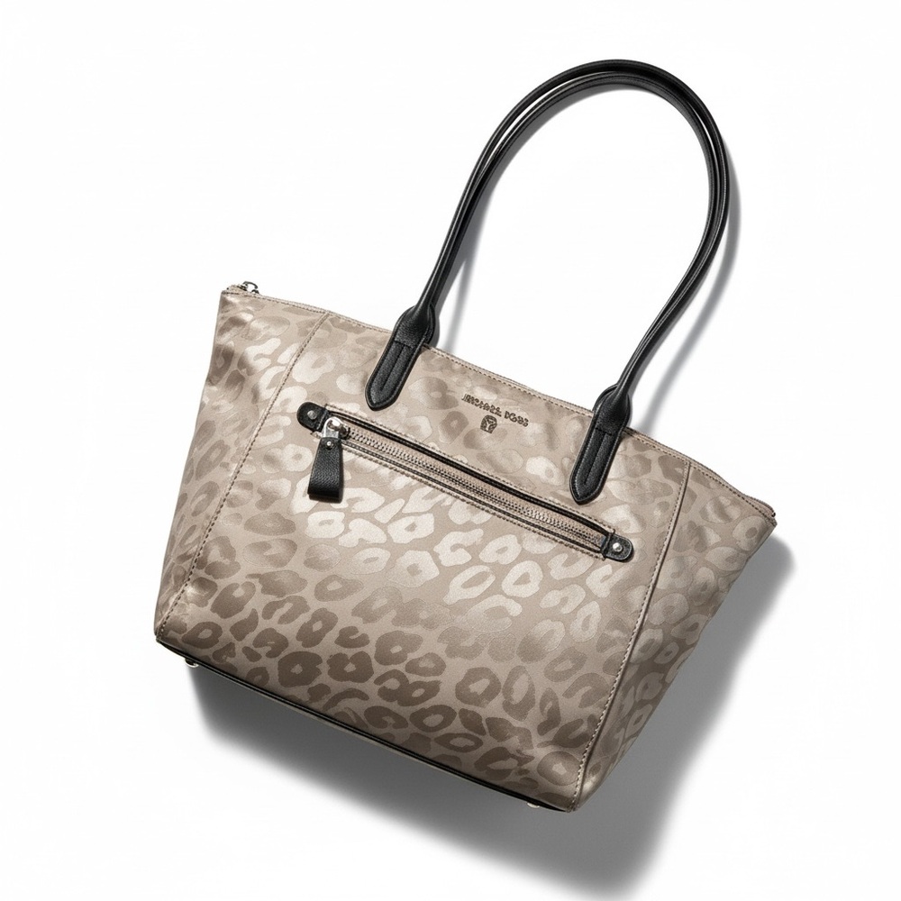 Michael Kors Cream and Black Tote Bag